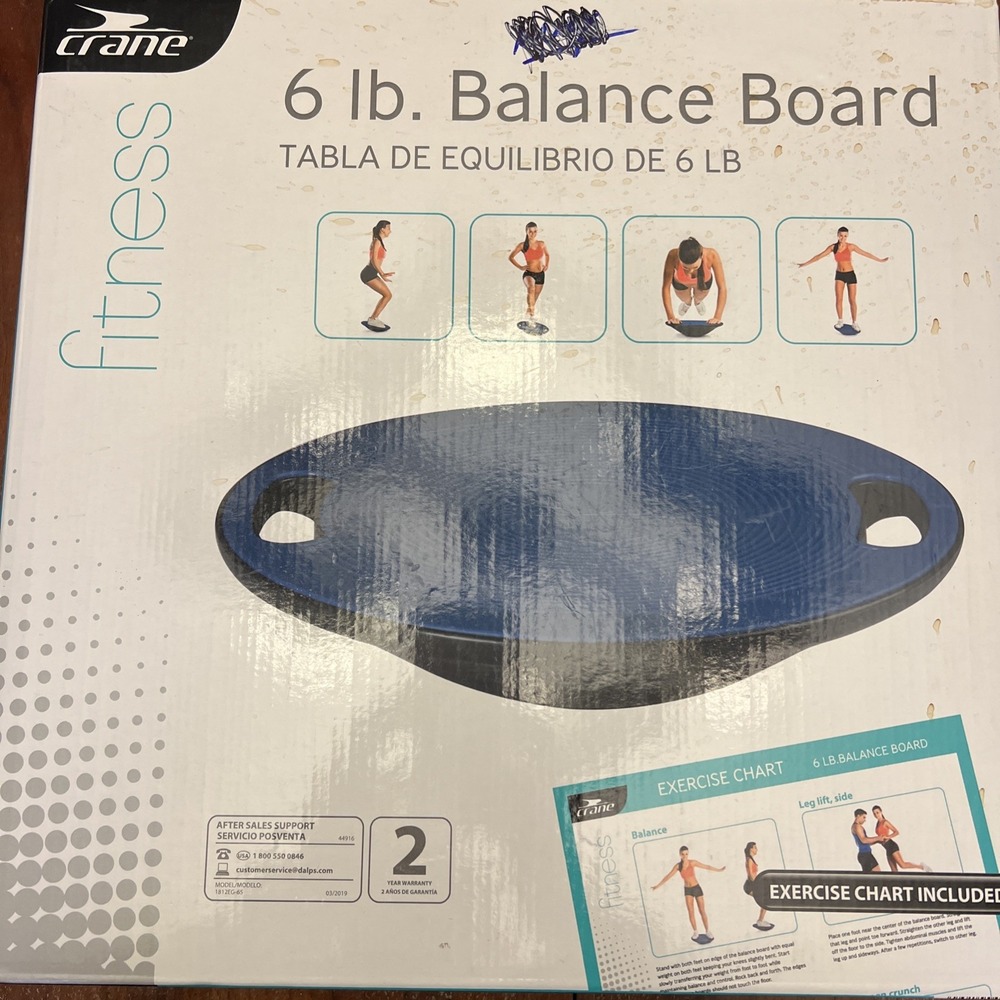 Crane Balance Board :: Stretching/Push Up/Planks/Calisthenics 330 lbs. Blue